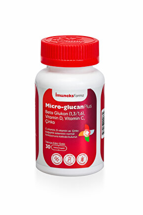 Micro Glucan Plus Çinko D Ve C Vitamini 30 Kapsül