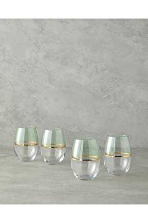 Fiore Cam 4lü Bardak 300 ml Açık Yeşil