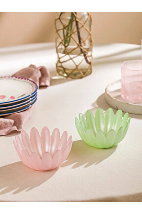 Karışık Cam Çerezlik 2li 13 Cm