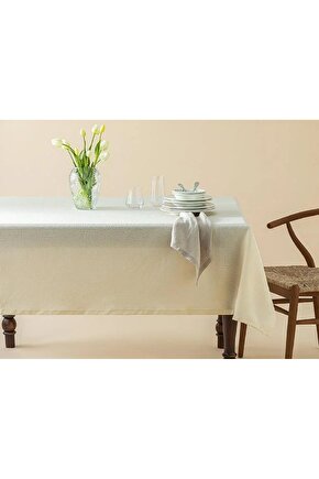 Nelda Dertsiz Masa Örtüsü 100x140 Cm Bej