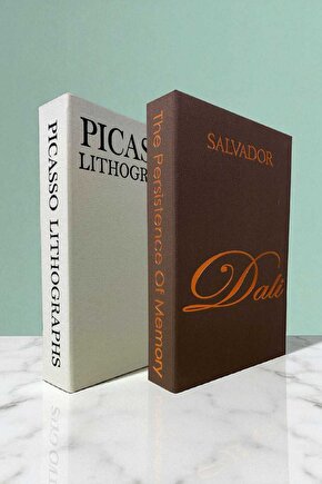 2’li Kumaş Kaplı Kitap Görünümlü Dekoratif Kutu | Hediye & Takı Kutusu