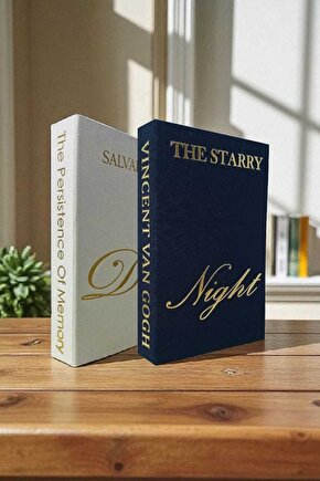 2’li Kumaş Kaplı Kitap Görünümlü Dekoratif Kutu | Hediye & Takı Kutusu