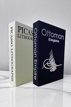 2’li Kumaş Kaplı Kitap Görünümlü Dekoratif Kutu | Hediye & Takı Kutusu