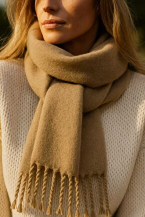 Puffy Yumuşak Dokulu Soft Atkı Omuz Şalı