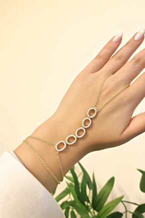 Gold Halka Model Taşlı Şahmeran