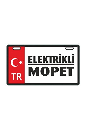 Kırmızı Elektrikli Bisiklet E-bike Plakalık