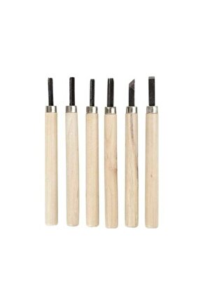 Ahşap Oyma Seti 6lı