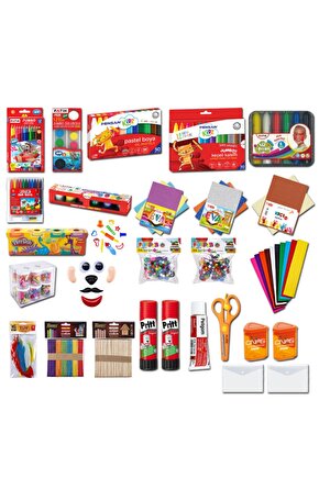 Anaokulu Eğitim Seti Okul Öncesi Etkinlik Seti Kırtasiye Full Set 29 Parça