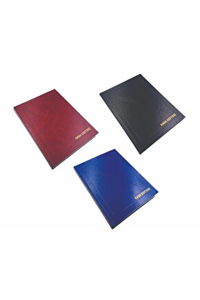 Cilt Bezi Kapaklı 17*24 Kasa Defteri 160 Yaprak