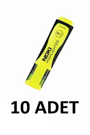 10 Adet  Sarı Fosforlu Kalem 9000