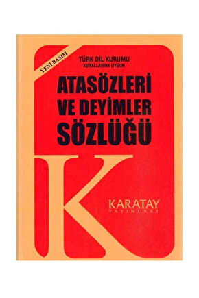 Karatay Atasözleri Ve Değimleri Plastik Kapak