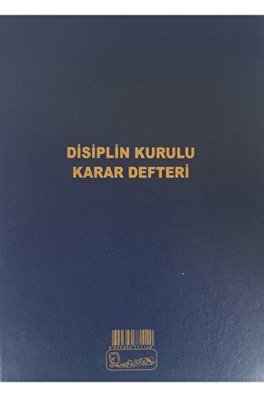 DİSİPLİN KURULU KARAR DEFTERİ CİLT KAPAK