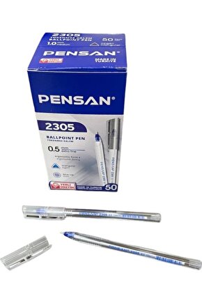 2305 Iğne Uçlu Tükenmez Kalem 0 5 mm Mavi 50 Adet