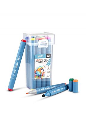 Art X Sketch Duo Marker Çift Uçlu Marker Kalem 12 Renk Set 18046