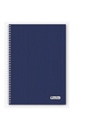 Myline Nova A4 P.P Kapak 72 Yaprak Kareli Lacivert Defter
