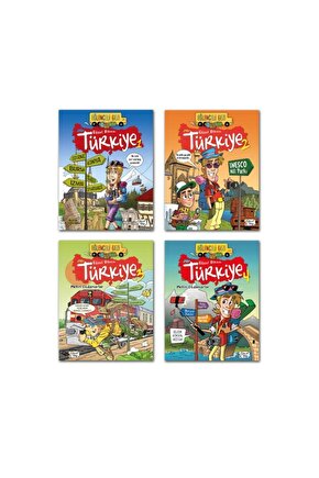Güzel Ülkem Türkiye 1 2 3 4 Set 4 Kitap Eğlenceli Bilgi Gezi - Metin Özdamarlar