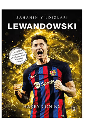 LEWANDOWSKİ - Sahanın Yıldızları ( Büyük Poster Sticker Futbolcu Kartları HEDİYELİ ) 120 Sayfa