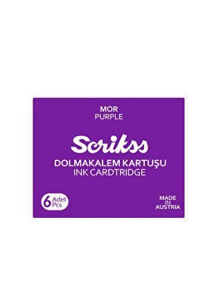 Scrıkss Dolmakalem Kartusu Mor 6 Lı