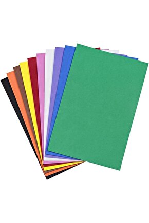 Simsiz Yapışkanlı Eva A4 Boyunda 10 Renk