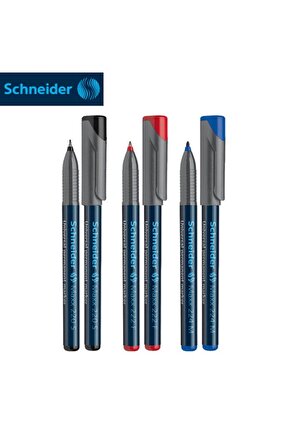 224M Maxx 1.0 mm 3lü Asetat Kalem Seti (Mavi-Kırmızı-Siyah)