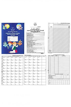 Ana Sınıfı Yoklama Ve Öğretmen Çalışma Saatleri Devam Takip Defteri