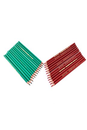 Kurşun Kalem Seti- 2b 650 Ve Kırmızı Kopya Kalemi 12li Kutu