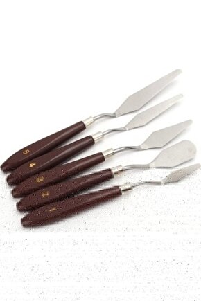 - Resim Spatula Seti, Metal Spatula 5li (painting Knife)