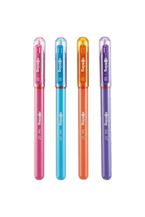 Jel Mürekkepli Kalem 4lü Canlı Renkler