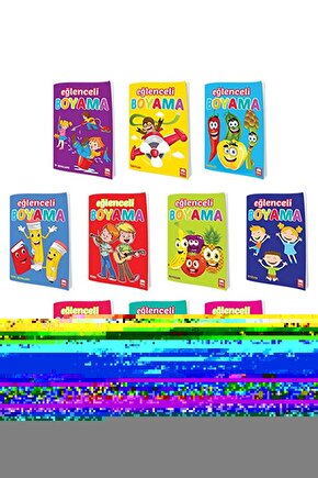 Eğlenceli Boyama Seti - 10 Kitap Takım  Kolektif  Ema Çocuk  9786058376618