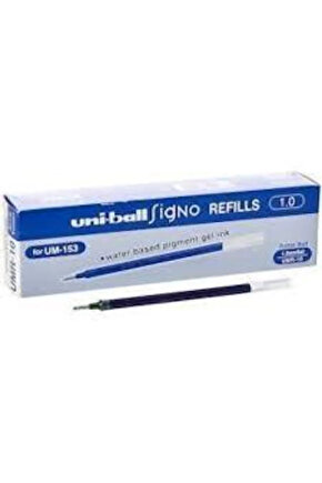 Uniball Umr-10 Signo Broad 1.0 Mm İmza Kalemi Yedeği Mavi - 12 Adet