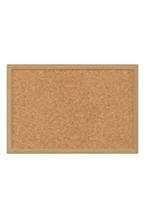 60x90 Cm Ahşap Çerçeve Mantar Pano