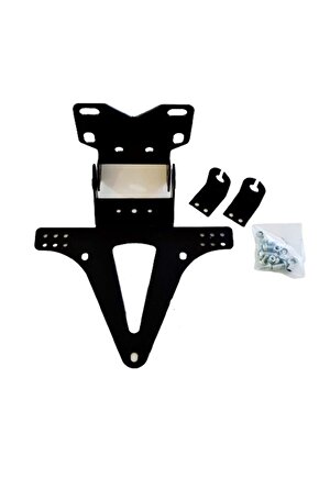 Motosiklet Katlanır Plakalık Sinyal Bağlantılı Siyah