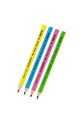 Kurşun Kalem Jumbo Üçgen Başlangıç Kalemi Renkli - 2 Adet