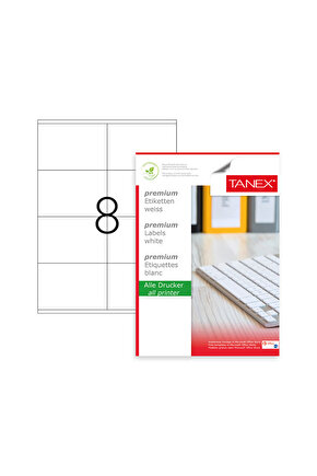 A4 Lazer Etiket, ölçü 105×72 Mm Tw 2408