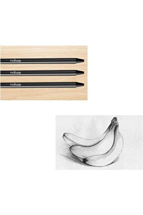 Ağaçsız Kömür Kalem 3lü