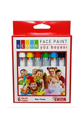 Yüz Boyası  Yüz Boyama Kalemi 6lı