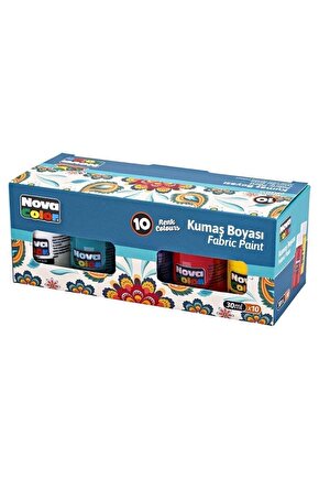 Kumaş Boyası 10 Renk X 30 Ml. Set