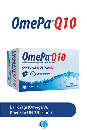 Q10 90 Yumuşak Kapsül Ubikinol QH Balık Yağı Omega 3