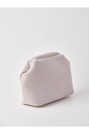 Heybes Kadın Krem Clutch Portföy El Çantası