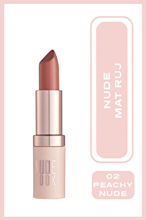 Nude Look Perfect Matte Lipstick 02 Peachy Nude Mat Ruj 4,2 g