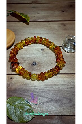 Doğal Taş DAMLA KEHRİBAR BİLEKLİK 8-9 mm