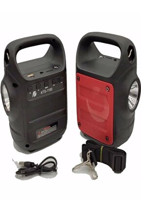Bluetooth Hoparlör Led Ikaz Işıklı El Fenerli Kablosuz Ses Bombası Fm Radyolu Usb Ve Tf Kart Giriş
