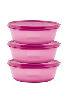 Buzdolabı Saklama Kabı 600 Ml 3lü Set Mor (üç Şekerpare)