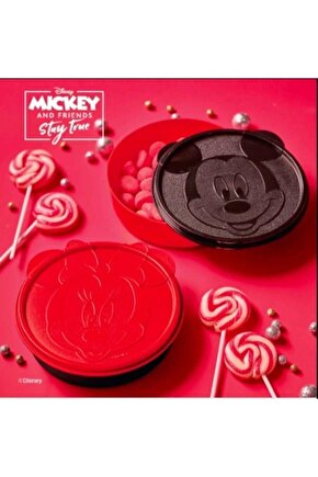Minnie & Mickey Mouse 2li Mama Saklama Seti (ÇOK AMAÇLI TABAK VE SAKLAMA KABI)