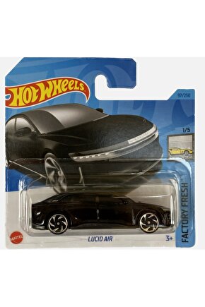 Lucid Air Black EV Hot Wheels Factory Fresh 2023 #97 - HKK76