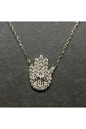 Işleme Detaylı Fatma Eli Kolye