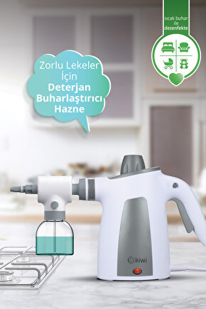 Ksc-4212 Çok Fonksiyonlu Deterjan Hazneli Buharlı Temizleyici 10 Aparatlı Buhar Makinesi