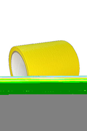Maskeleme Kağıt Bant Geniş taban bandı Özel kesim 100mmx20mt SARI