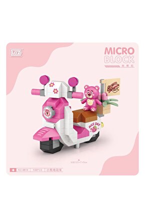130 Parça LOZ Blok Oyuncak Mini Poşet Motosiklet