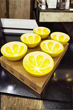 6’lı Seramik Mini Kase Seti – Çerezlik, Sosluk ve Sunumluk Kase Takımı